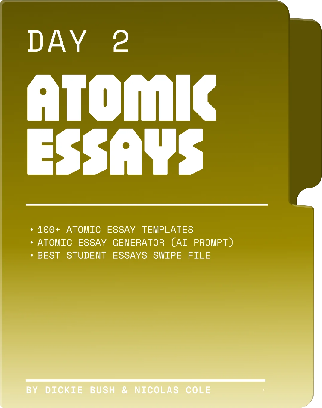 Day 2 — Atomic Essays Assets