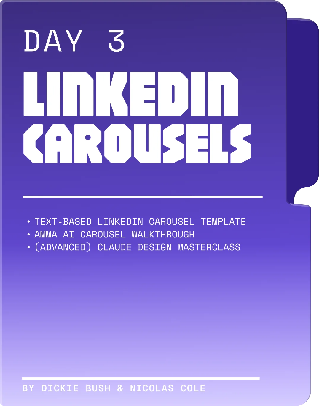Day 3 — LinkedIn Carousels Assets